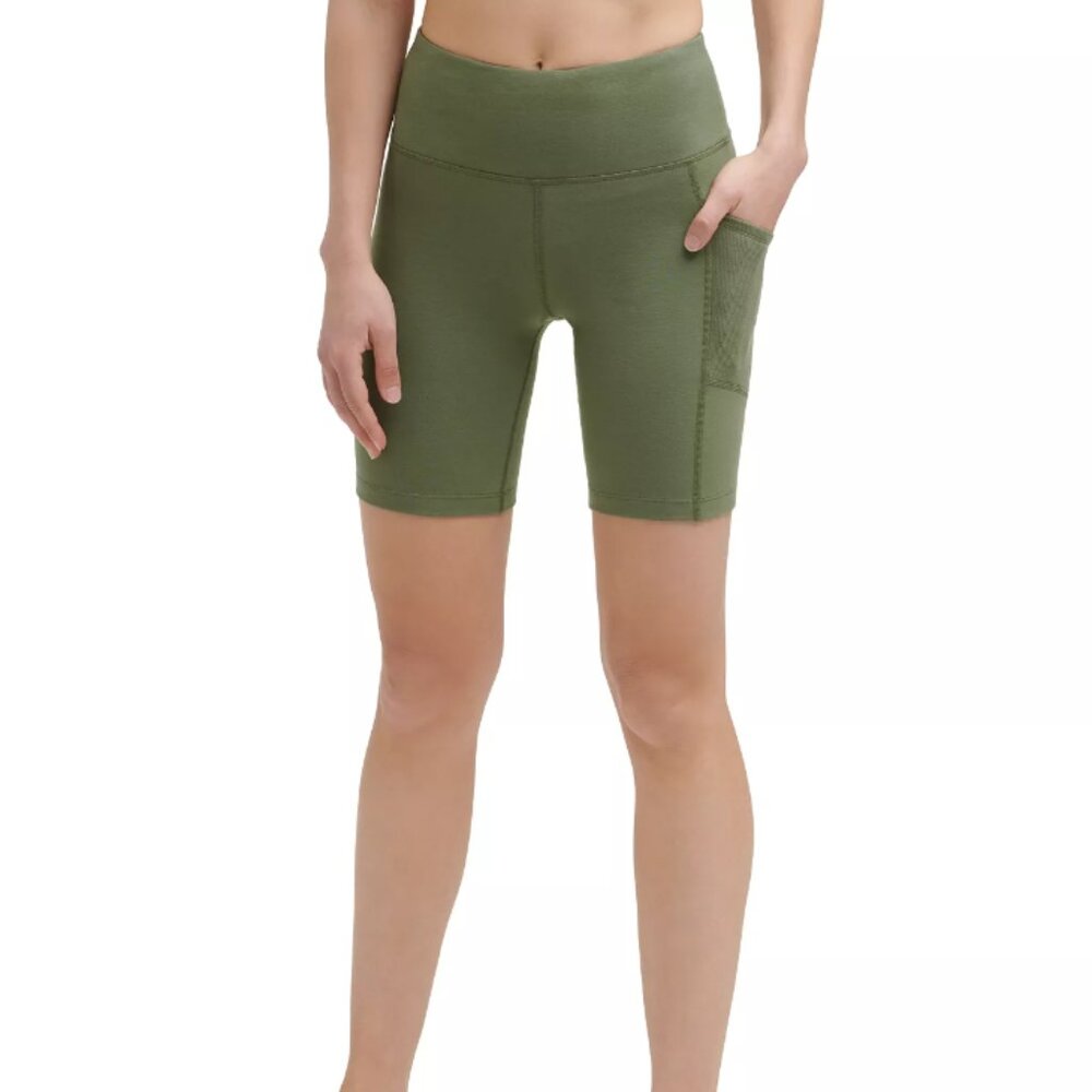 Calvin Klein Women's High-Waist Bike Shorts green XXL NWT